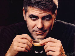 Джордж Клуни и кофе