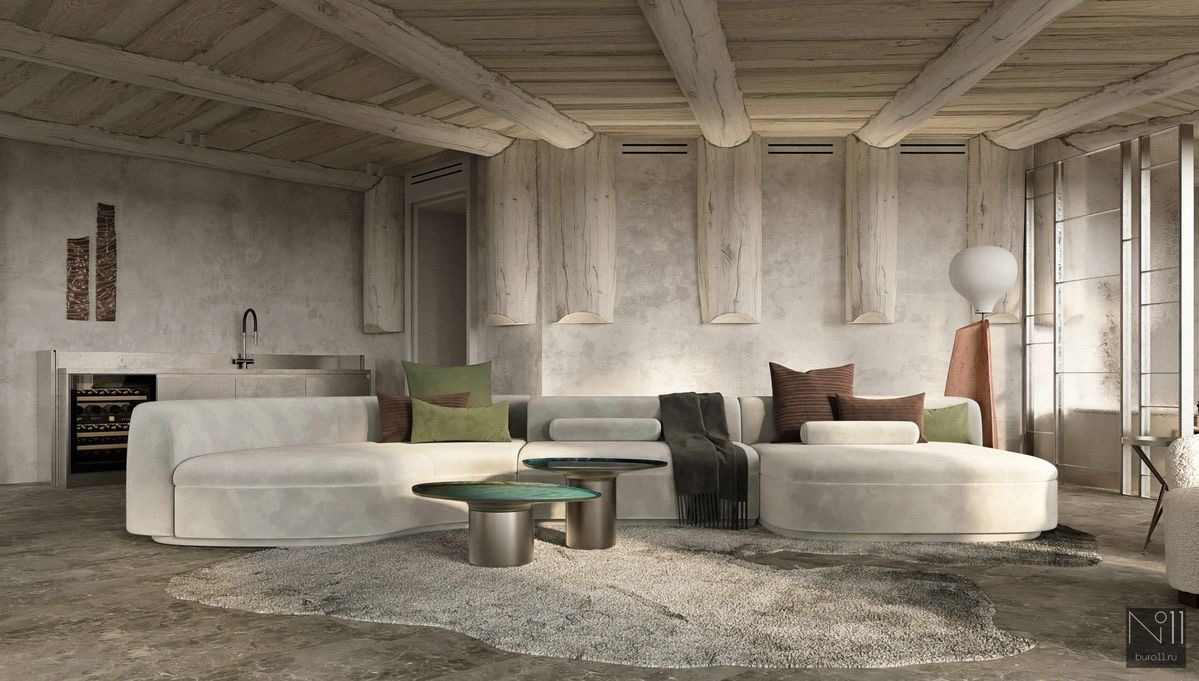 Дизайн интерьера частной резиденции на Алтае